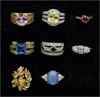 8 Gemstone Fashion Rings