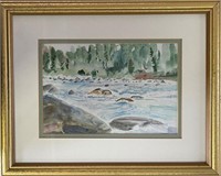 NICE ROBERT NOBLE WATERCOLOR - UNSIGNED