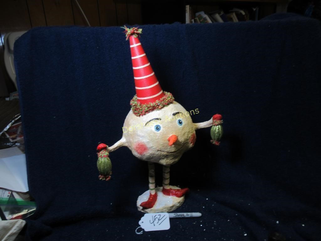 PAPER MACHE CHRISTMAS CHARACTER -17"H - COOL!