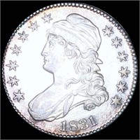 1831 Capped Bust Half Dollar CLOSELY UNC