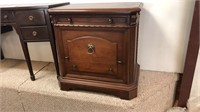 Modern mahogany file cabinet with drawer