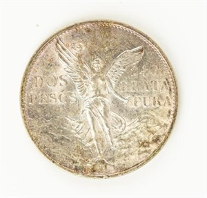Coin 1921 Mexico DOS PESO in Almost Unc.