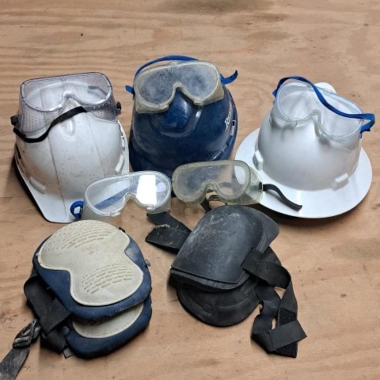 Safety Helmets, Goggles & Knee Pads