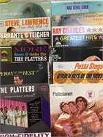 10 Vintage Record Albums:  Sandpipers, Ferrante,