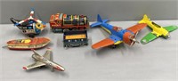 Hubley Planes; Tin Litho Toys & Lot