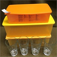 Tupperware Containers & Glasses