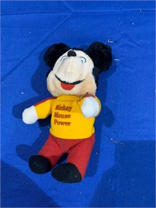 80's Knickerbocker Mickey Mouse Power Plush Doll