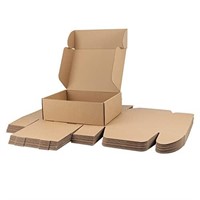 PHAREGE 12x9x4 inch Shipping Boxes 20 Pack, Brown