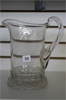 GLASS WATER PITCHER 9"