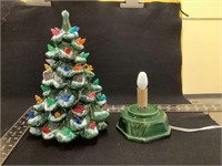 Ceramic Frosted Lighted Christmas Tree
