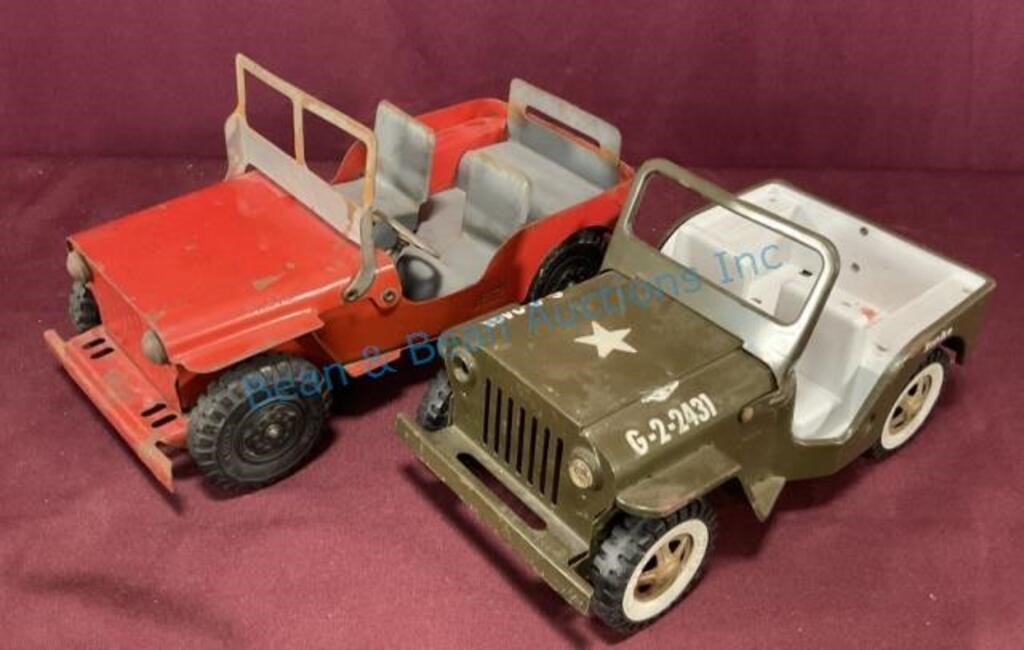 Tonka and Marx Lumar jeeps