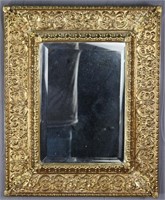 Antique Dutch Brass Framed Mirror