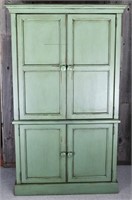 Distressed Sage Color Entertainment Center