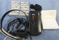 RCA VOICE RECORDER WITH 6 EXTRA TAPES AND HEAD SET
