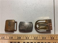 3 belt buckles