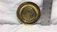 D1) VINTAGE SOLID BRASS IKE DOLLAR DECOR, GORGEOUS