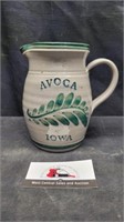 Avoca, IA ceramic pitcher