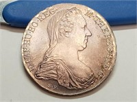 OF) UNC 1780 Austria Maria Theresa silver $1