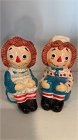 1970 Raggedy Ann Bookends