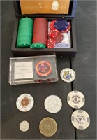 Poker chips and Harrah's giveaway