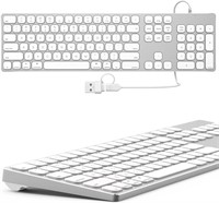 All-Aluminum Keyboard with Numeric Keypad for Appl