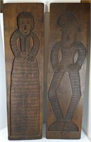 Wood Carved Tall Plaques-Heavy