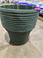 11 10-1/2"x7-1/2" Plastic Flower Pots