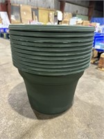 11 10-1/2"x7-1/2" Plastic Flower Pots