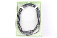 Black Cultured Pearl Endless Necklace
