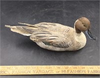 Pintail Drake Carved Duck Decoy