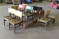 (12) Wood Chairs