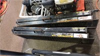 Pair of heavy steel loading ramps for a truck or