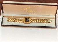 Adrienne Club A Gold zircon watch