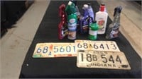 License plates and car detailing lot