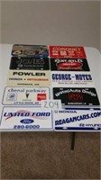 10 DEALER PLATES - PLASTIC