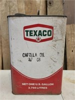 Vintage Metal Texaco Container