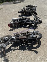 5 MOTORCYCLES FOR PARTS, NO PAPERWORK
