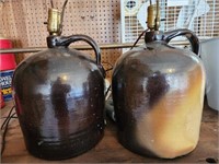 Antique Stoneware Crocks Jugs / Lamps Circa 1880's