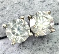 $2105 14K  0.5G Natural Diamond 0.5Ct Earrings