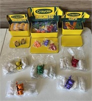 Collectible Crayola Magnets, Clips, Bears