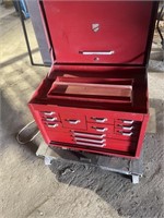 Beach toolbox measures 26 inches long by 17 inches