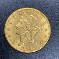 1888 Liberty Head $20 Gold Coin