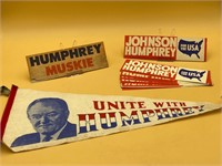 Hubert Humphrey Campaign Memorabilia