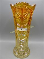 Millersburg marigold Ohio Star vase. Very pretty