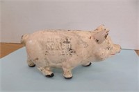 Cast Iron Foundry 6" Advertising Pig Bank
