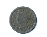 1847 Cent BID EARLY LOTS CLOSE FAST
