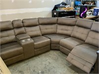 El Paso Pewter Color Sectional Couch