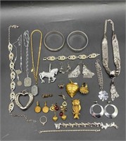 Lot of Costume Jewelry; Necklaces, Rings,