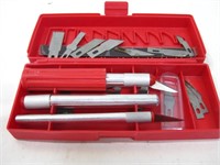 X-Acto Knife W/ Blades In Red Plastic Case