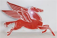 ANTIQUE PORCELAIN 36" PEGASUS SIGN